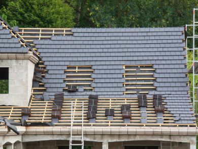 Pose d'ardoise sur une maison à Villemomble (93250)